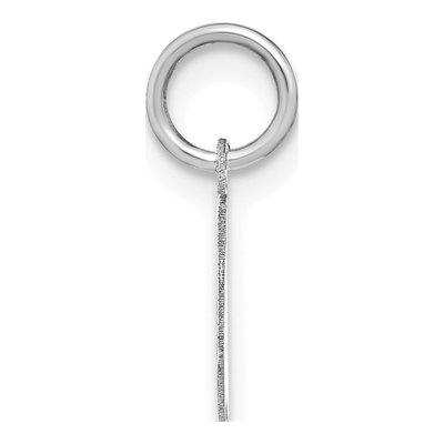 Sterling Silver Lowercase Letter W Pendant – view 2