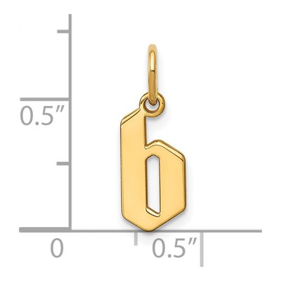 14K Yellow Gold Letter B Pendant – view 4