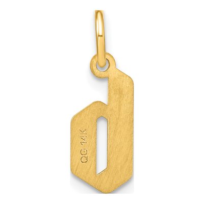 14K Yellow Gold Letter B Pendant – view 5