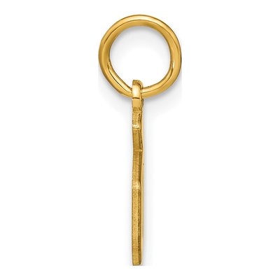 14K Yellow Gold Letter D Pendant – view 2