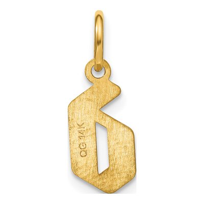14K Yellow Gold Letter D Pendant – view 4