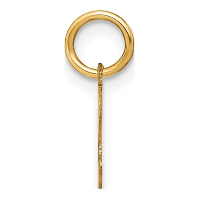 14K Yellow Gold Lowercase Letter E Pendant – view 3
