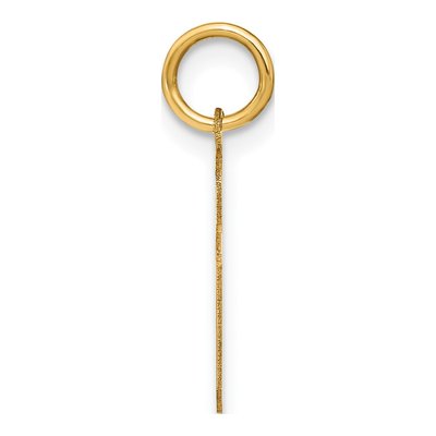 14K Yellow Gold Lowercase Letter F Pendant – view 3