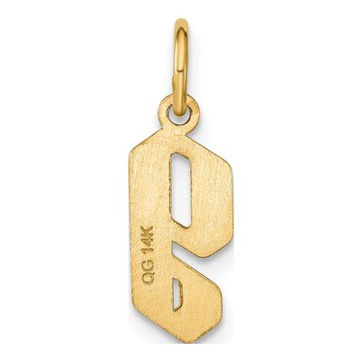 14K Yellow Gold Lowercase Letter G Pendant – view 3