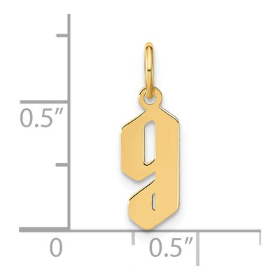 14K Yellow Gold Lowercase Letter G Pendant – view 4