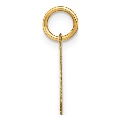 14K Yellow Gold Letter H Pendant – view 3