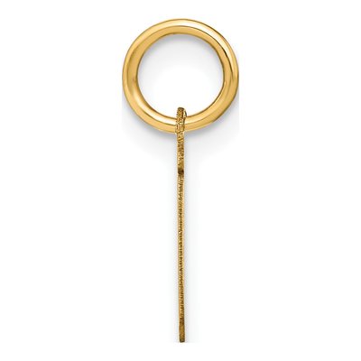 14K Yellow Gold Letter I Initial Pendant – view 2