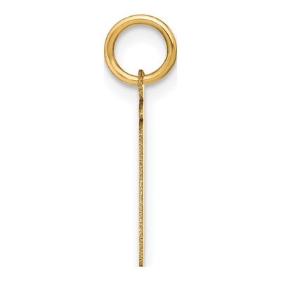 14K Yellow Gold Lowercase Letter J Pendant – view 3