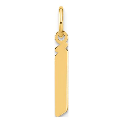 14K Yellow Gold Lowercase Letter J Pendant
