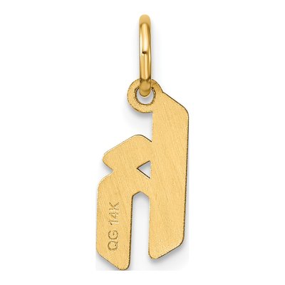 14K Yellow Gold Letter K Pendant – view 4