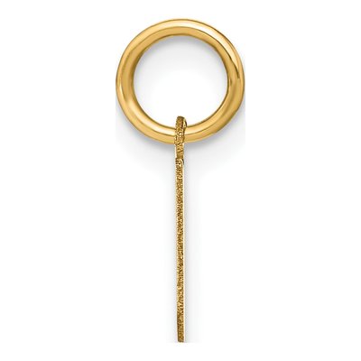 14K Yellow Gold Letter N Pendant – view 2