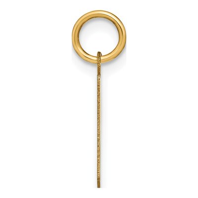 14K Yellow Gold Lowercase Letter P Pendant – view 3