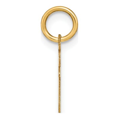 14K Yellow Gold Letter T Pendant – view 3