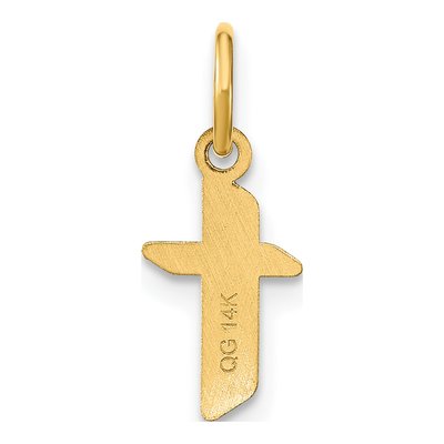 14K Yellow Gold Letter T Pendant – view 4