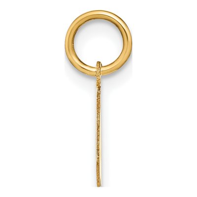14K Yellow Gold Letter W Pendant – view 2