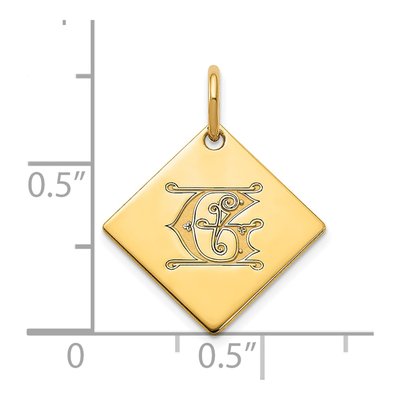 Gold-Plated Sterling Silver Letter G Charm – view 2