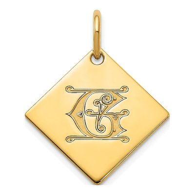 Gold-Plated Sterling Silver Letter G Charm