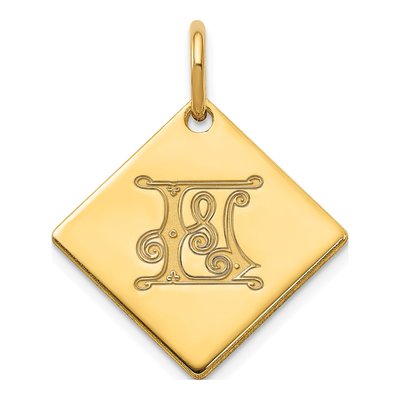 Gold-Plated Sterling Silver Letter L Charm