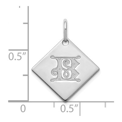 Sterling Silver Letter B Charm – view 2