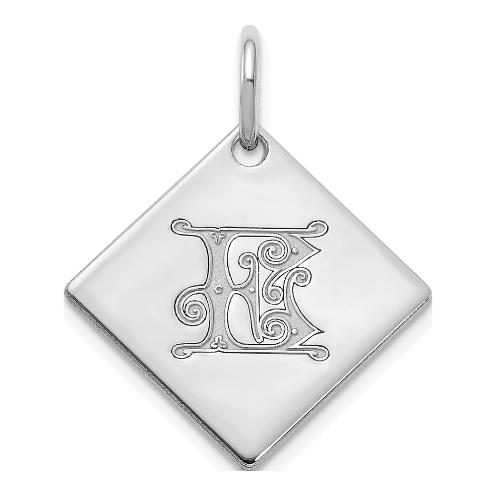 Sterling Silver Letter E Pendant