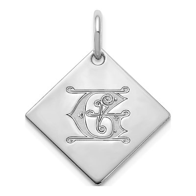 Sterling Silver Letter G Charm