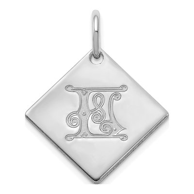 Sterling Silver Letter L Pendant