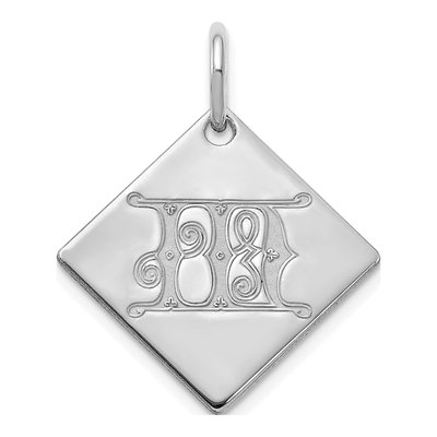 Sterling Silver Letter M Charm