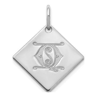 Sterling Silver Letter Q Charm