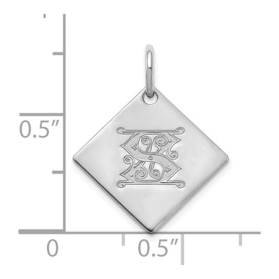 Sterling Silver Letter S Charm – view 2