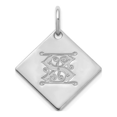 Sterling Silver Letter S Charm