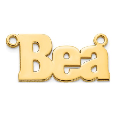 Gold-Plated Sterling Silver Personalized Nameplate Pendant – view 2