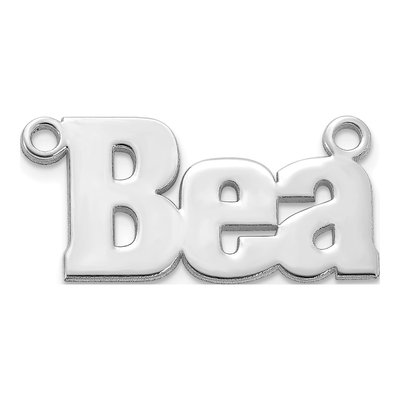 Sterling Silver Personalized Name Plate Pendant – view 2