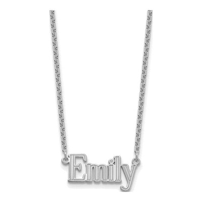 Sterling Silver Personalized Name Plate Pendant