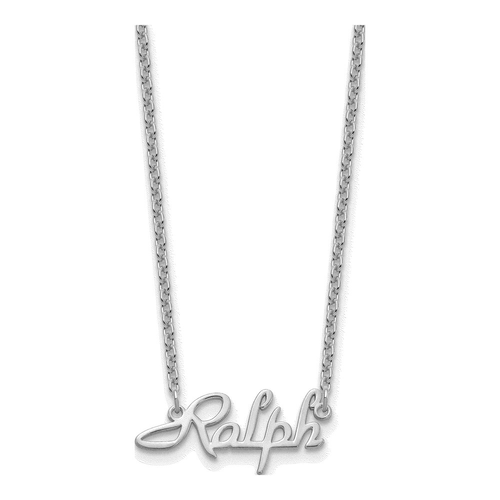Sterling Silver Personalized Name Plate Pendant