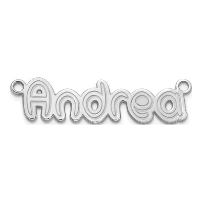 Sterling Silver Personalized Name Plate Pendant