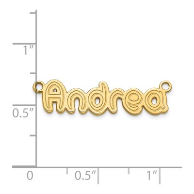 14K Yellow Gold Personalized Name Plate Pendant – view 5