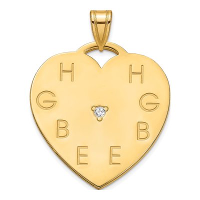 Gold-Plated Sterling Silver Diamond Letter Charm – view 2