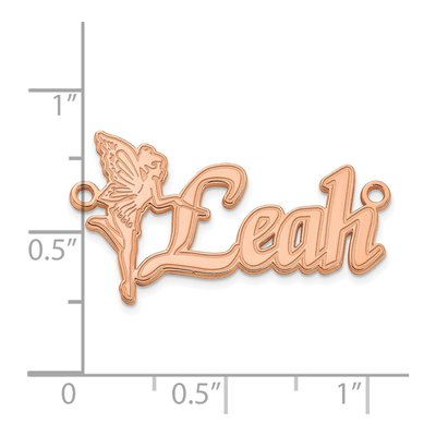 14K Rose Gold Personalized Fairy Name Plate Pendant – view 5