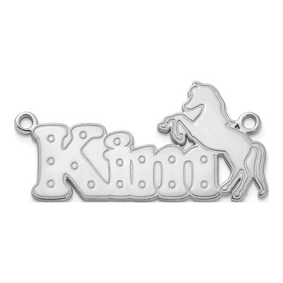 Sterling Silver Personalized Horse Name Plate Pendant – view 2