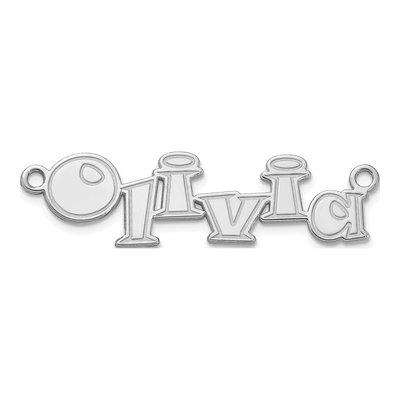 Sterling Silver Personalized Name Plate Pendant