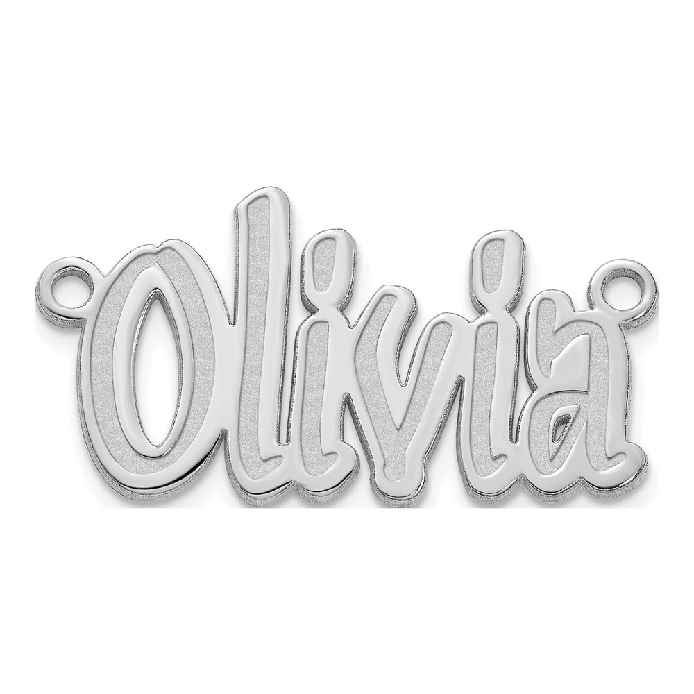 Sterling Silver Personalized Name Plate Pendant