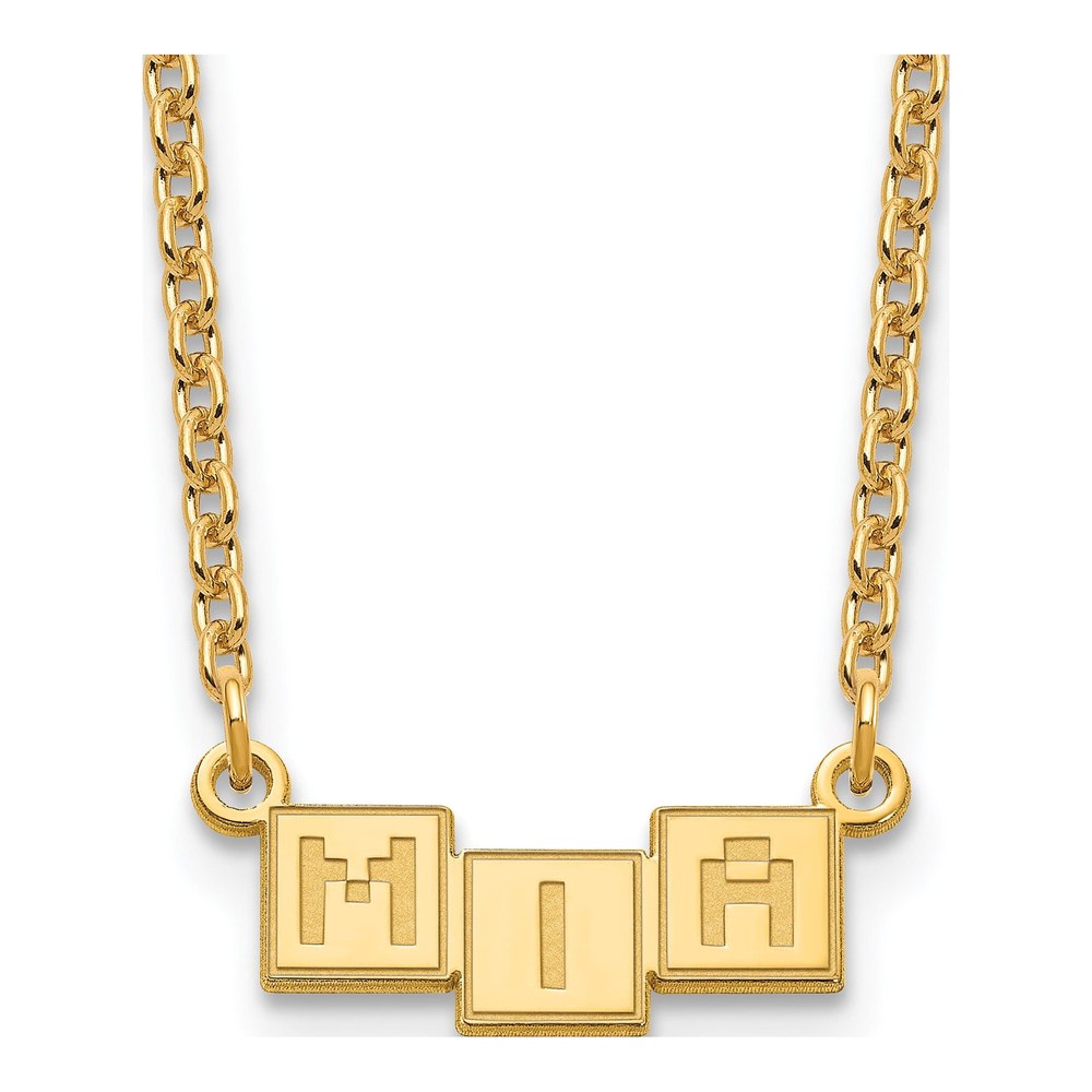 Personalized 3-Letter Name Bar Necklace