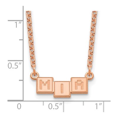 Personalized 3-Letter Bar Name Necklace – view 3