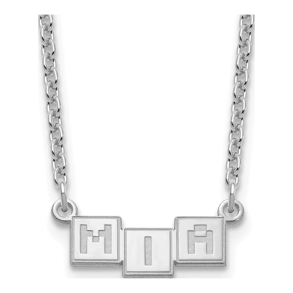 Personalized Sterling Silver 3-Letter Name Bar Necklace