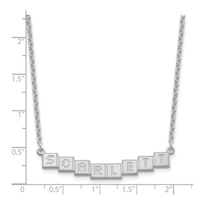 Personalized Sterling Silver Name Bar Necklace – view 3