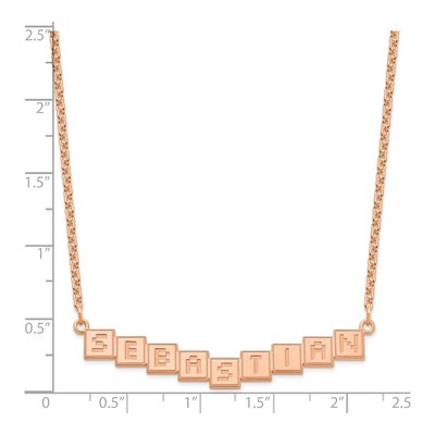 Personalized Sterling Silver Name Bar Necklace – view 3