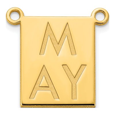 Gold-Plated Sterling Silver Personalized Bar Charm – view 2