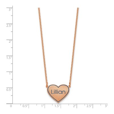 Rose Gold-Plated Sterling Silver Personalized Station Necklace – view 2