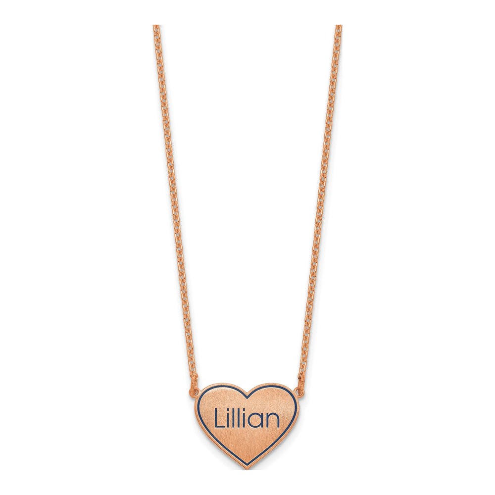 Rose Gold-Plated Sterling Silver Personalized Station Necklace