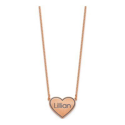 Rose Gold-Plated Sterling Silver Personalized Station Necklace